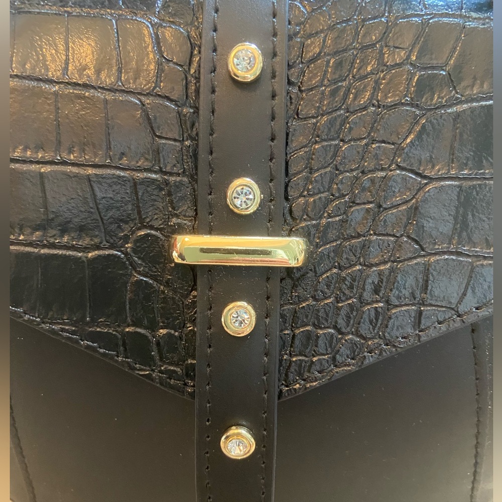 NWT House of Harlow 1960 Black Studded Backpack Shoulder Bag - Picture 4 of 5